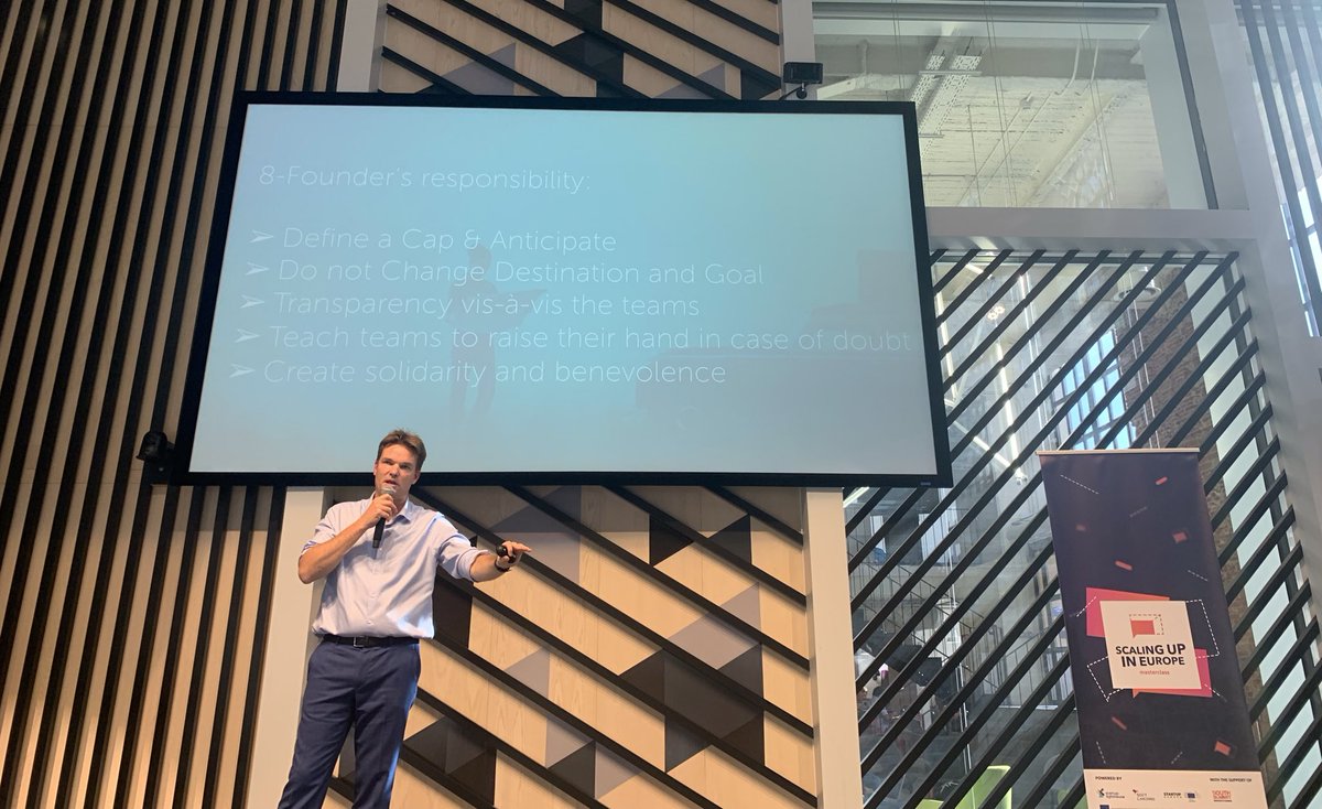 eu_lighthouse's tweet image. A refreshingly candid insight from @Juliencoulon, a founder now investor who has taken what he learned as a startup &amp;amp; is enacting those lessons on the other side. (Including 99 years for ROI)😎 #ScalingMasterclass