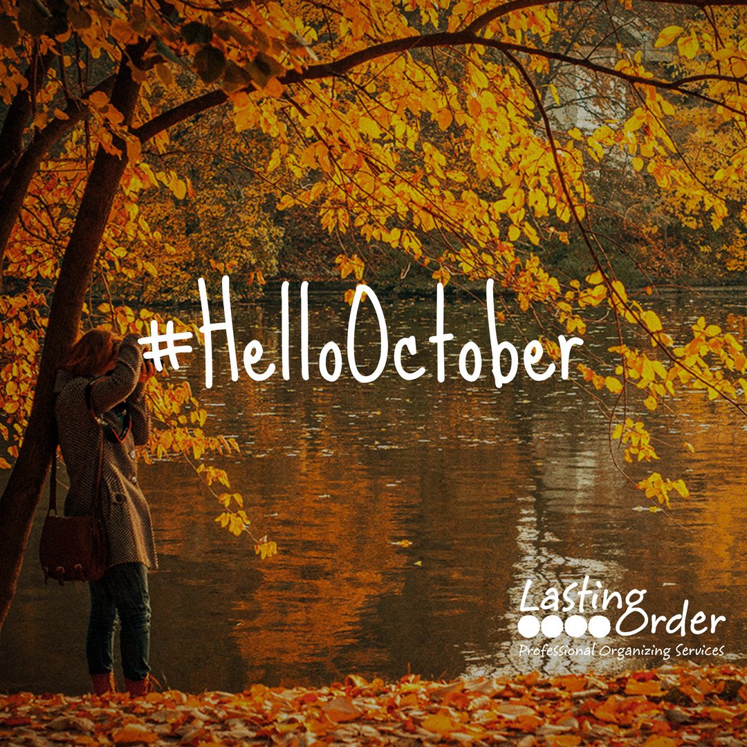 LastingOrder's tweet image. As we start October, what are some of your favorite things or activities to do in the Fall season? #HelloOctober #fall #fallorganizing #pumpkinpatch