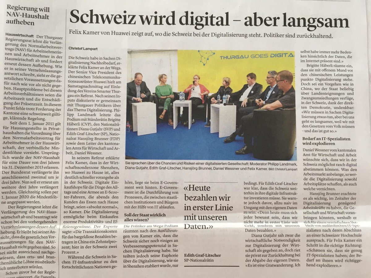 SmarterThurgau's tweet image. Über 12‘000 Besucherinnen &amp;amp; Besucher zog es an der WEGA 2019 in die Sonderschau #smarterthurgau. Mehr als 20 #smarte Partner präsentierten ihre hochinnovativen, digitalen Produkte und Projekte. #thurgaugoesdigital #smarterthurgau #zukunft #merci