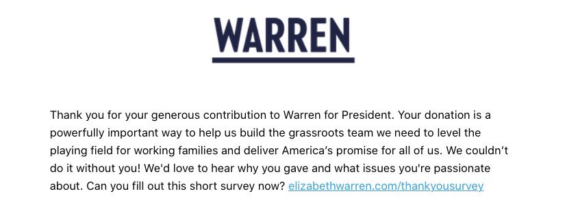 JordanForEarth's tweet photo. @ewarren Thank you for going after big tech, especially Facebook. They have too much power. #WarrenForUS #AnotherDonationMade https://t.co/RpbNpVHfzF