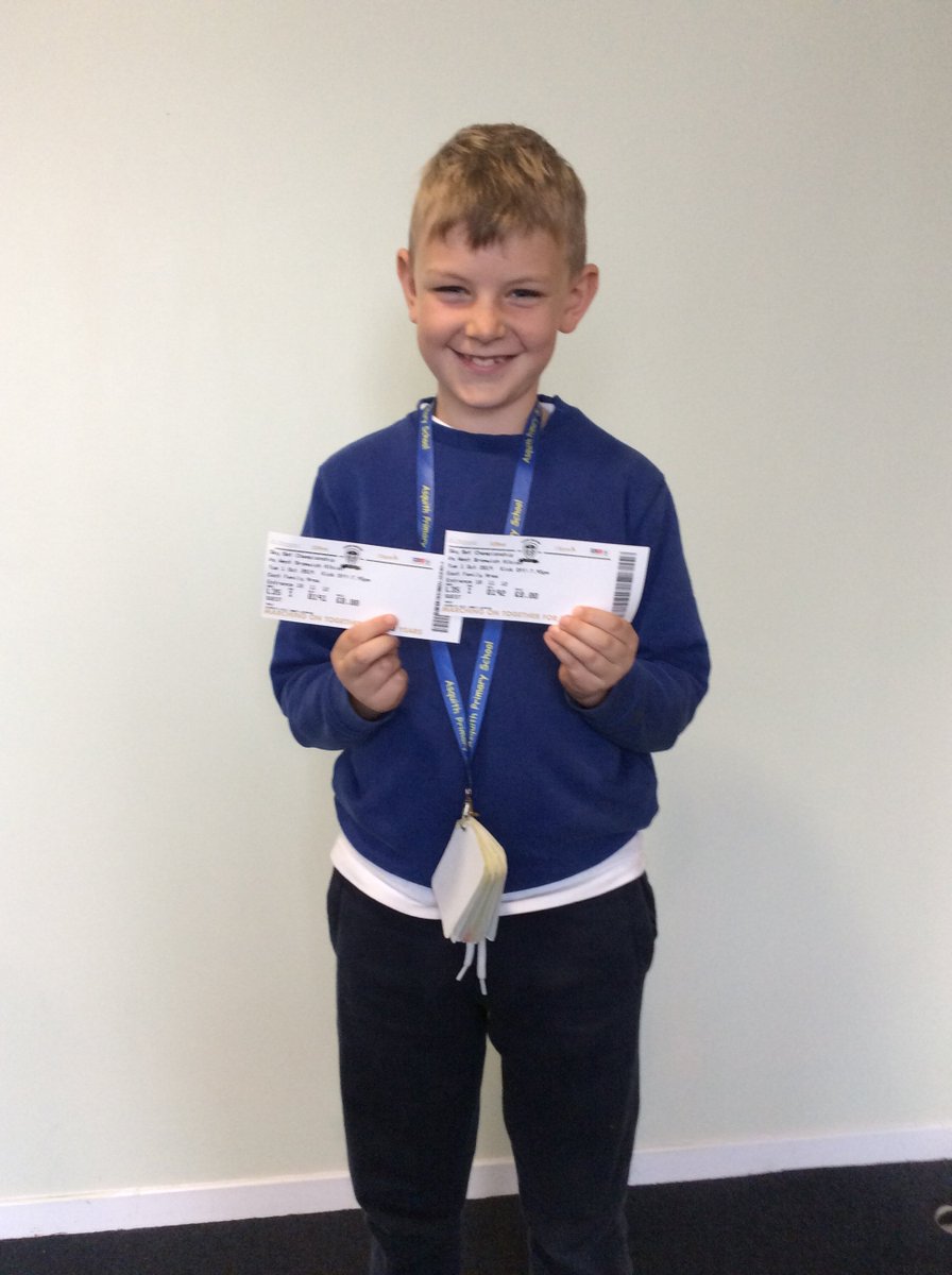AsquithPrimary's tweet photo. Thank you @LUFC for two tickets to reward Aiden for having most team points in the whole school so far this year! #AsquithSpirit #PLPrimarystars https://t.co/DmYWvDIfzo