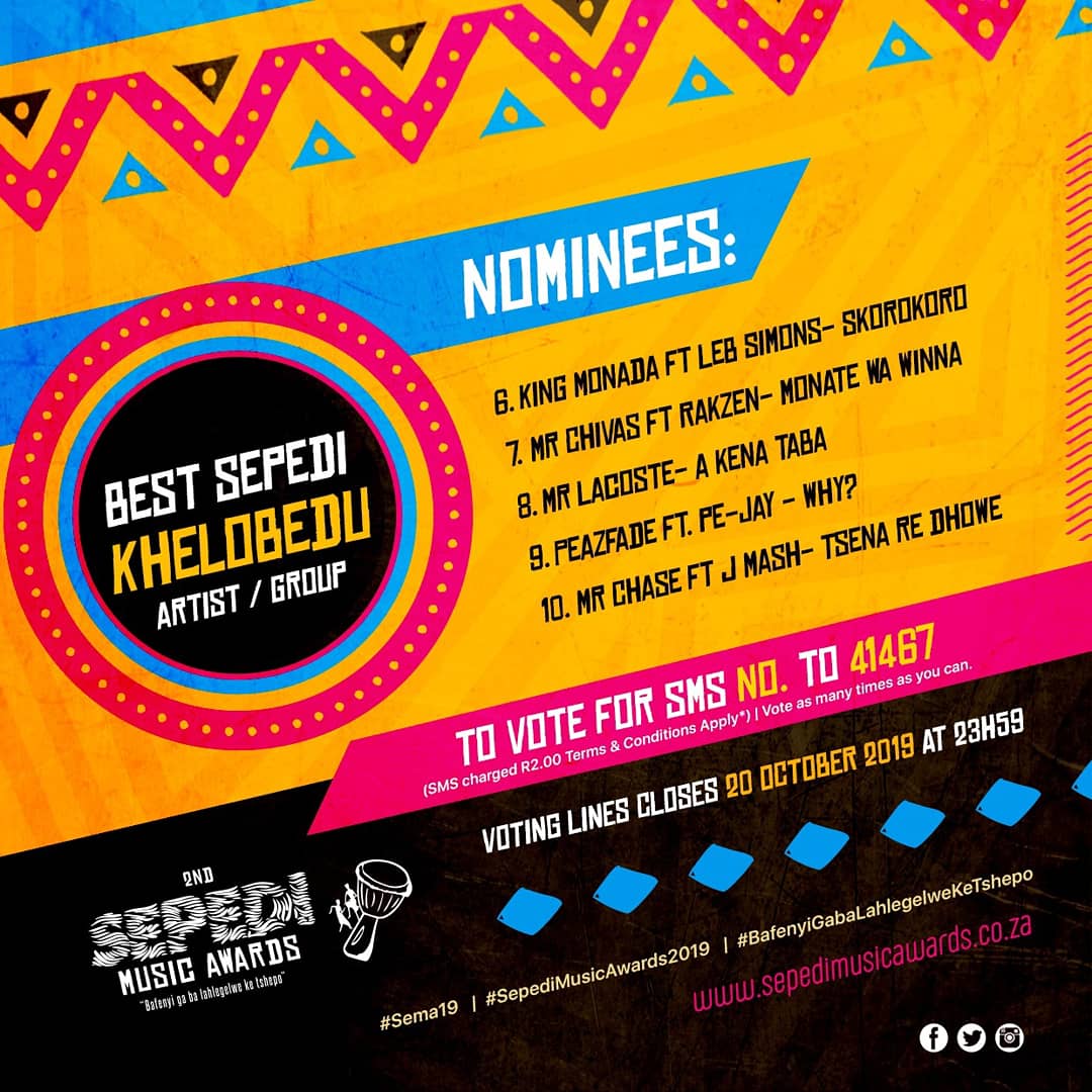 SepediAwards's tweet photo. Continue voting https://t.co/dxU64tuWuQ