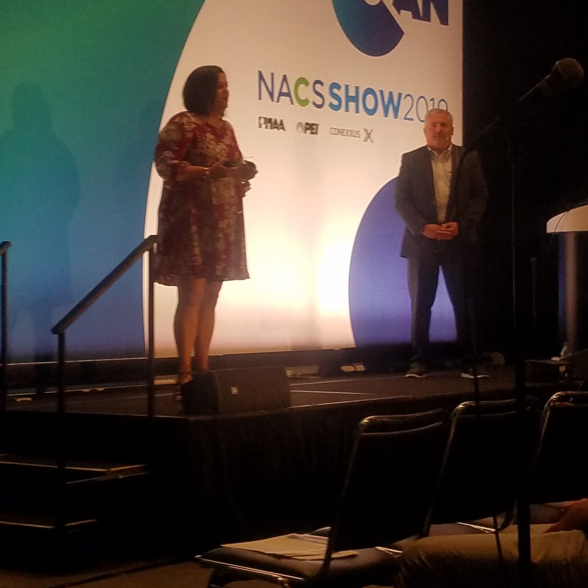 iSeeJoeV's tweet photo. Kicking off 2019 Nacs with education...critical role Nacs plays in  supporting retailers &amp; suppliers who serve America's neighborhoods.  Our friend Kim James from Circle K sharing  knowledge on category management  best in class #NACSShow #circlek # https://t.co/qKB5TQYZ62