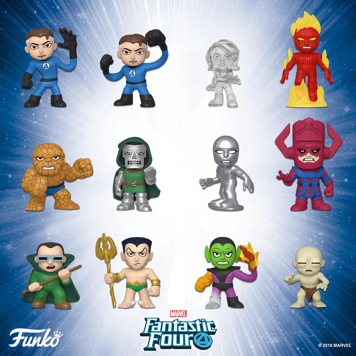 You Choose! Figure by the Unit Funko Mystery Minis Fantastic Four 