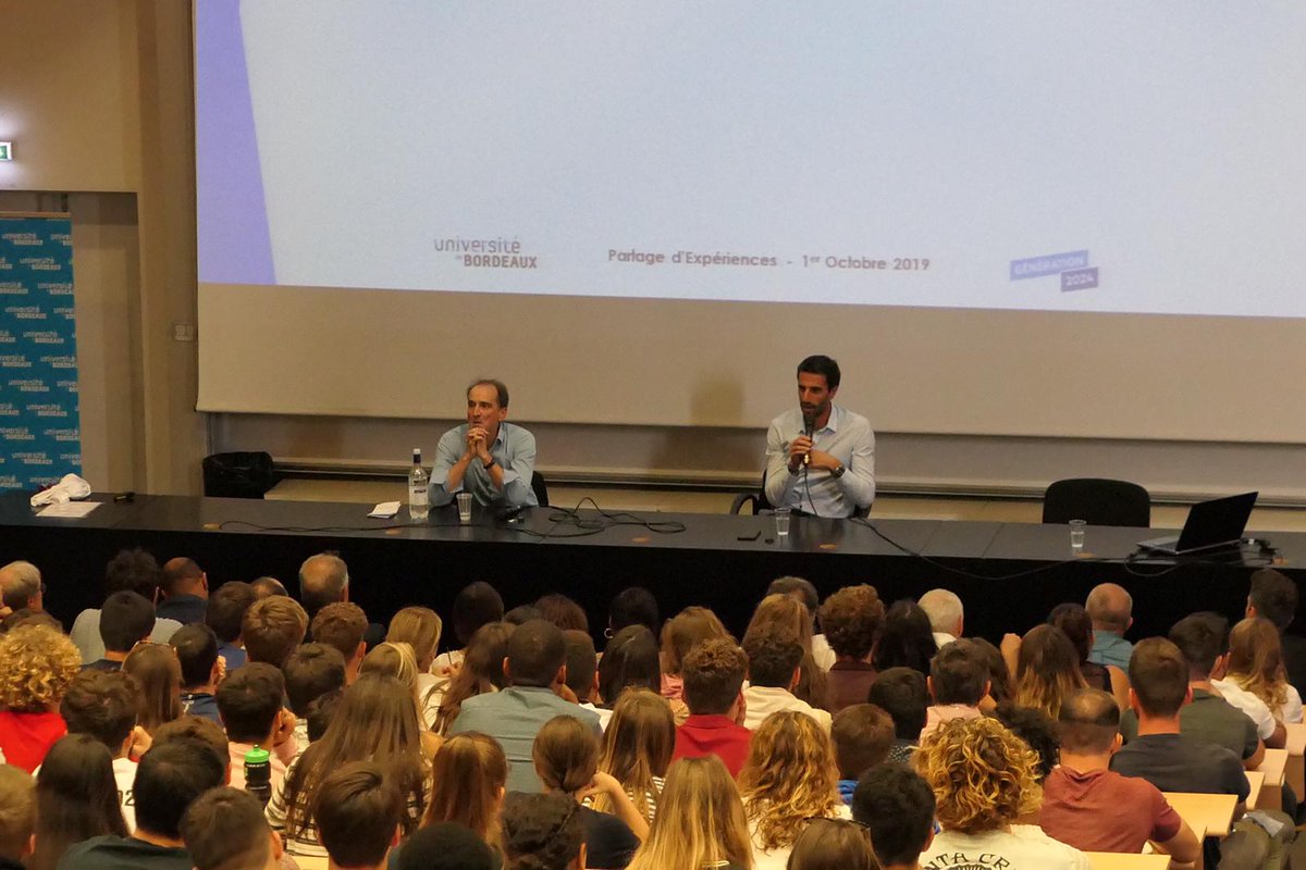 TonyEstanguet's tweet photo. Merci @Staps_Bordeaux pour votre accueil et votre enthousiasme autour du projet @Paris2024. L'occasion, aussi, d'évoquer de bons souvenirs sportifs 😉
A très bientôt https://t.co/0iwzbCQLeA