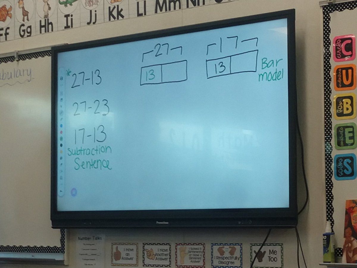 Observing and co-teaching at Bailey Elementary. #routines #barmodels #baileybears #fldusd #connectingrepresentations
