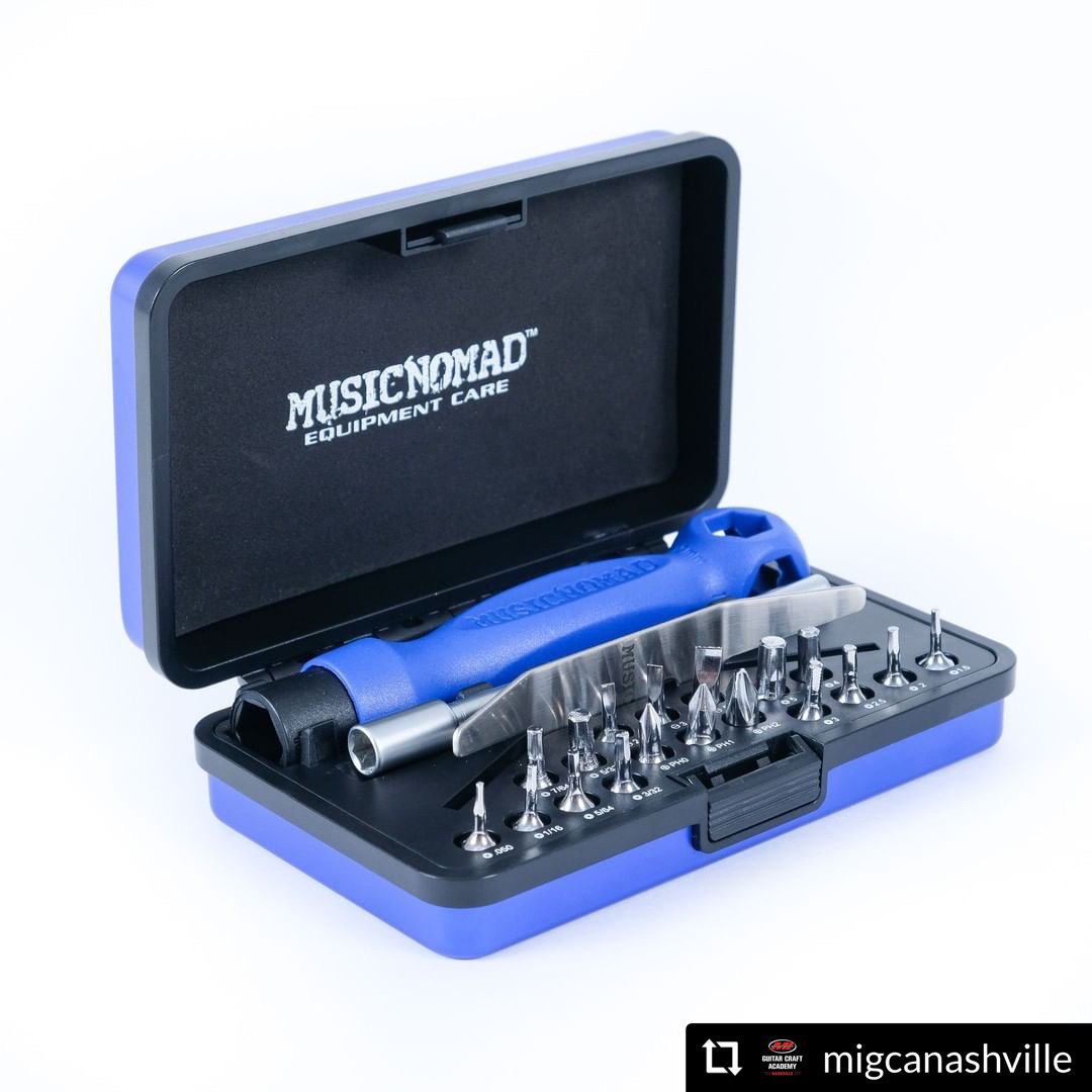 Music_Nomad's tweet image. Repost @migcanashville
Every luthier needs a good toolkit for repairs and maintenance, and we highly recommend this one from @musicnomadcare:
#luthiertools #toolkit #GCANash #musiciansinstitute #nashvilleluthiers #Nashville #luthier #luthiery #woodworking #wood #woodshop #guitar