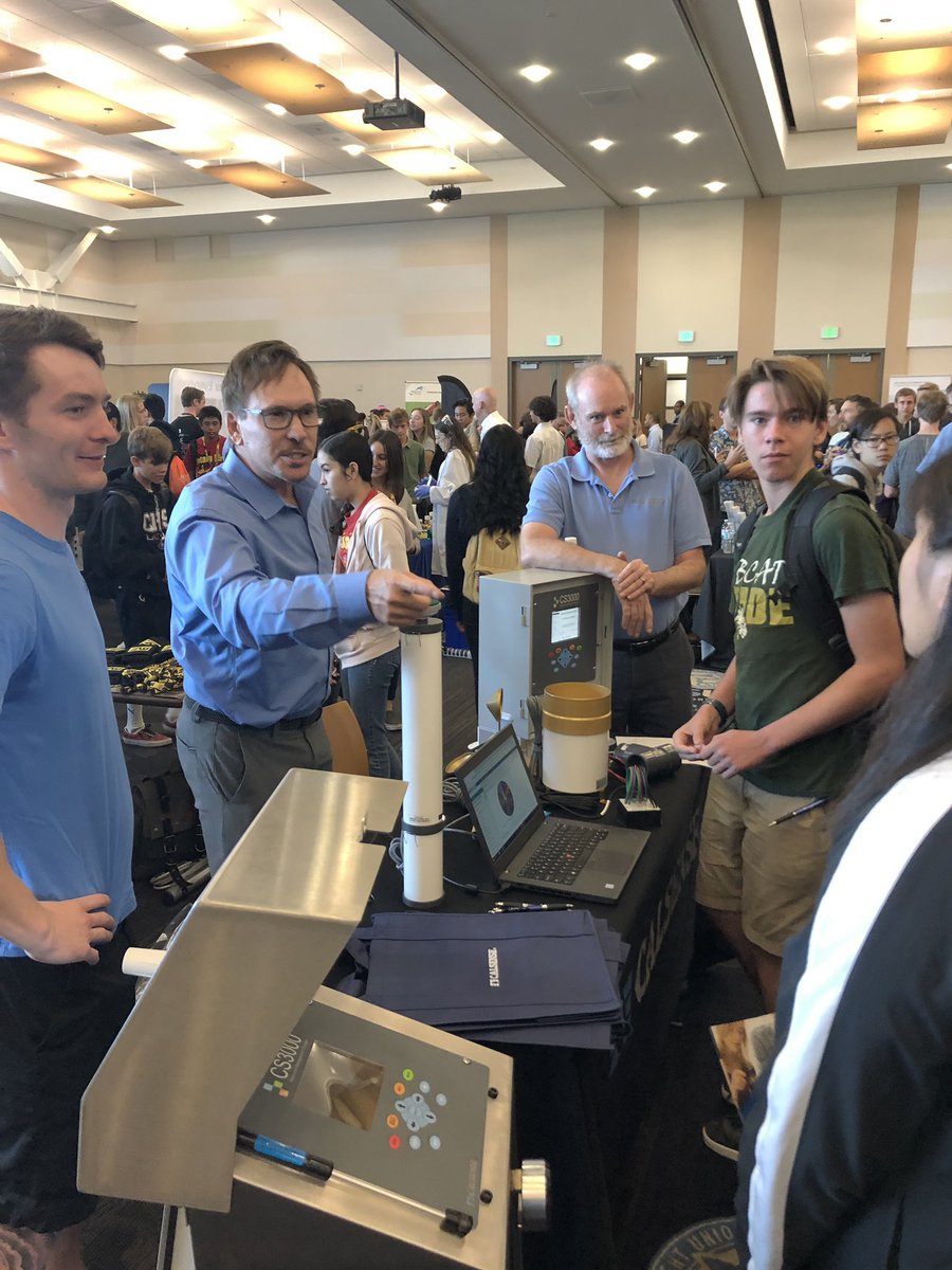 Carlsbadbiz's tweet image. The crew from @Calsense showing off their stuff! #MadeInSanDiego #MFGDay19