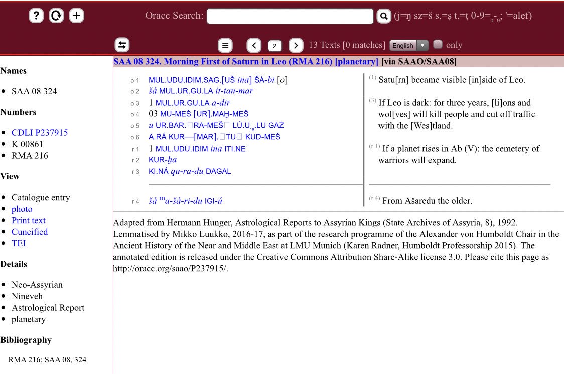 Dr Moudhy Al Rashid A Twitter Did You Know That You Can Read Many Cuneiform Astronomical Texts In Translation Online Via Opencuneiform With Links To Images Of Tablets For Example Reports And Letters