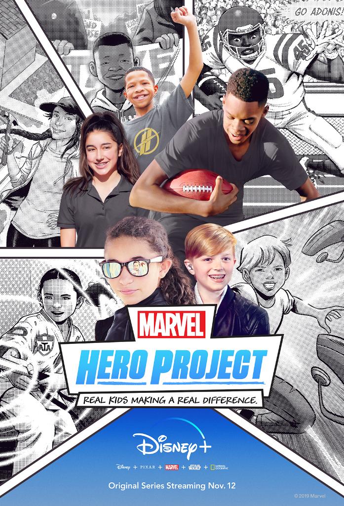 Disney's tweet image. Extraordinary kids + extraordinary stories. @Marvel’s #HeroProject streaming November 12 only on @disneyplus. #DisneyPlus