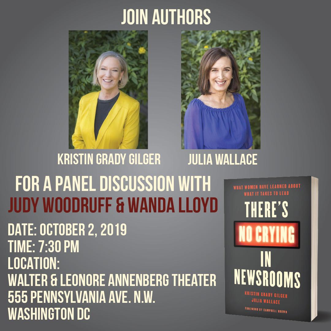 We'll be joining <a href="/JudyWoodruff/">Judy Woodruff</a> &amp; Wanda Lloyd tomorrow at <a href="/Newseum/">Newseum</a> to discuss the challenges women have faced to rise to leadership positions in news organizations. Learn more about the event &amp; RSVP here: bit.ly/2mITK4U