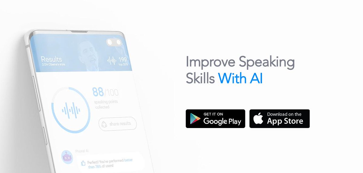 PhonalTech's tweet image. We&apos;ve finally launched our #Phonal #MobileApp with our own voice technology!

Practice speaking skills with AI feedback and tips about more than 9 data points.

for #iOS and #Android 
phonal.ai

#edtech #speechrecognition #MachineLearning