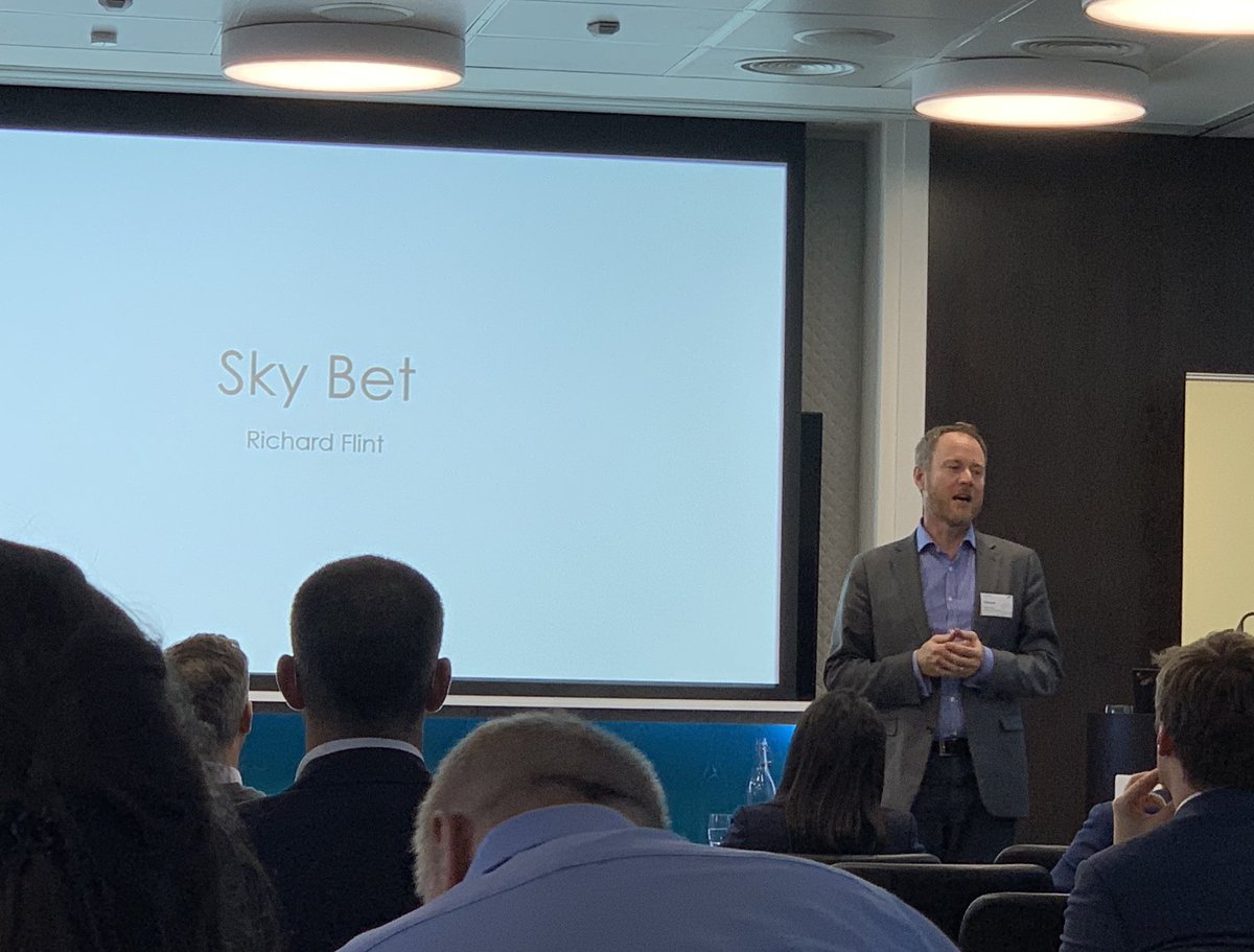 amydebalsi's tweet image. Lovely to hear @YorkshireFlint tell the @SkyBet story @GPBullhound #titansoftech.