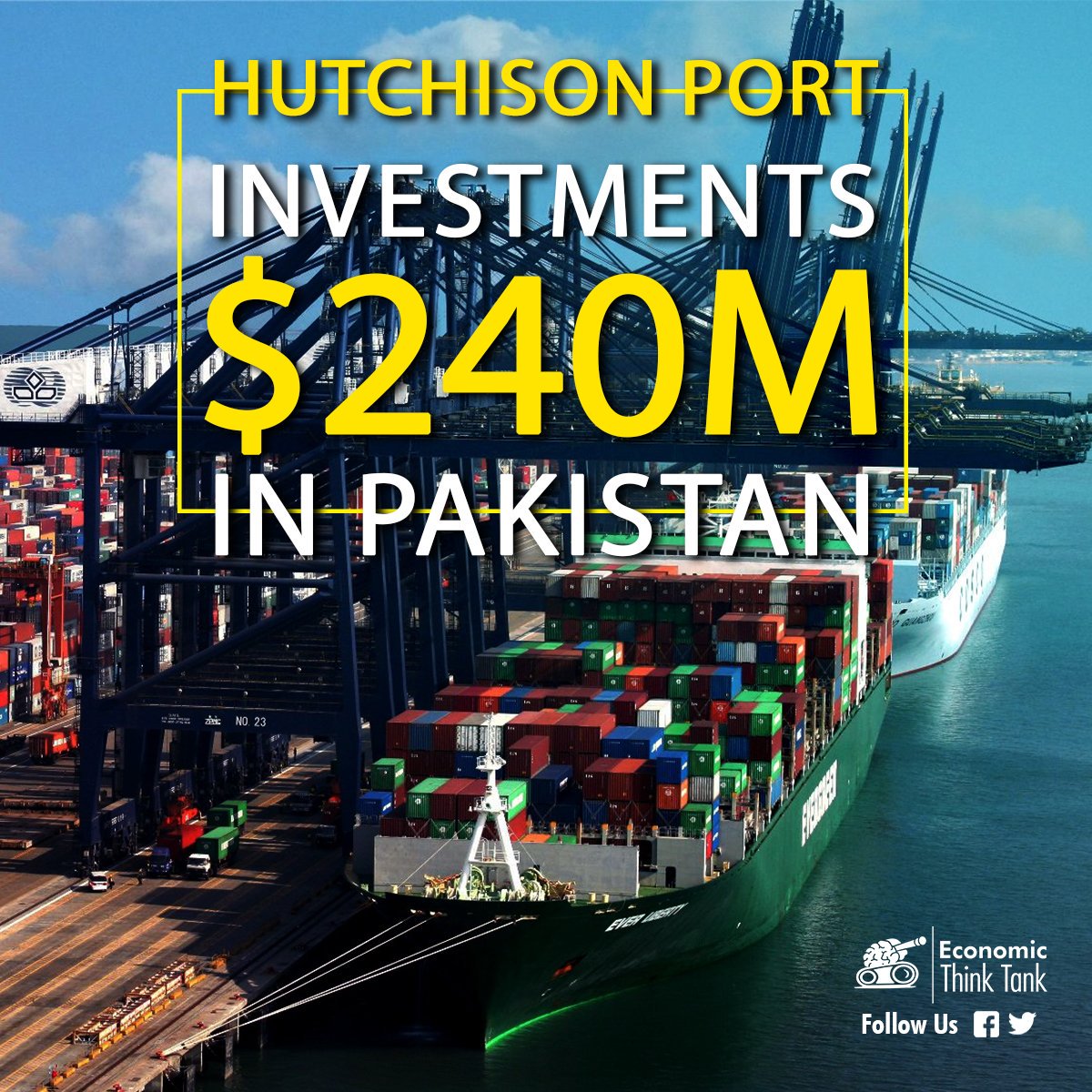 EconomicTTank's tweet photo. Some good news for our Economy.
Read more;https://t.co/bfLR2u1myh

#HongKong #Investment #Economy #HutchisonPort #EconomicProsperity #PTI #ImranKhan #EconomicThinkTank https://t.co/xJ1HH21cgh