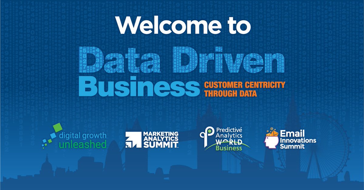 DataDrivesBiz's tweet photo. Welcome to Data Driven Business London 2019! The house is full and we are about to start. You can find today's agenda on our app "Topi" or online: https://t.co/ONZuijykwf

#DDBConf #datadriven https://t.co/BnsPUbWpV2