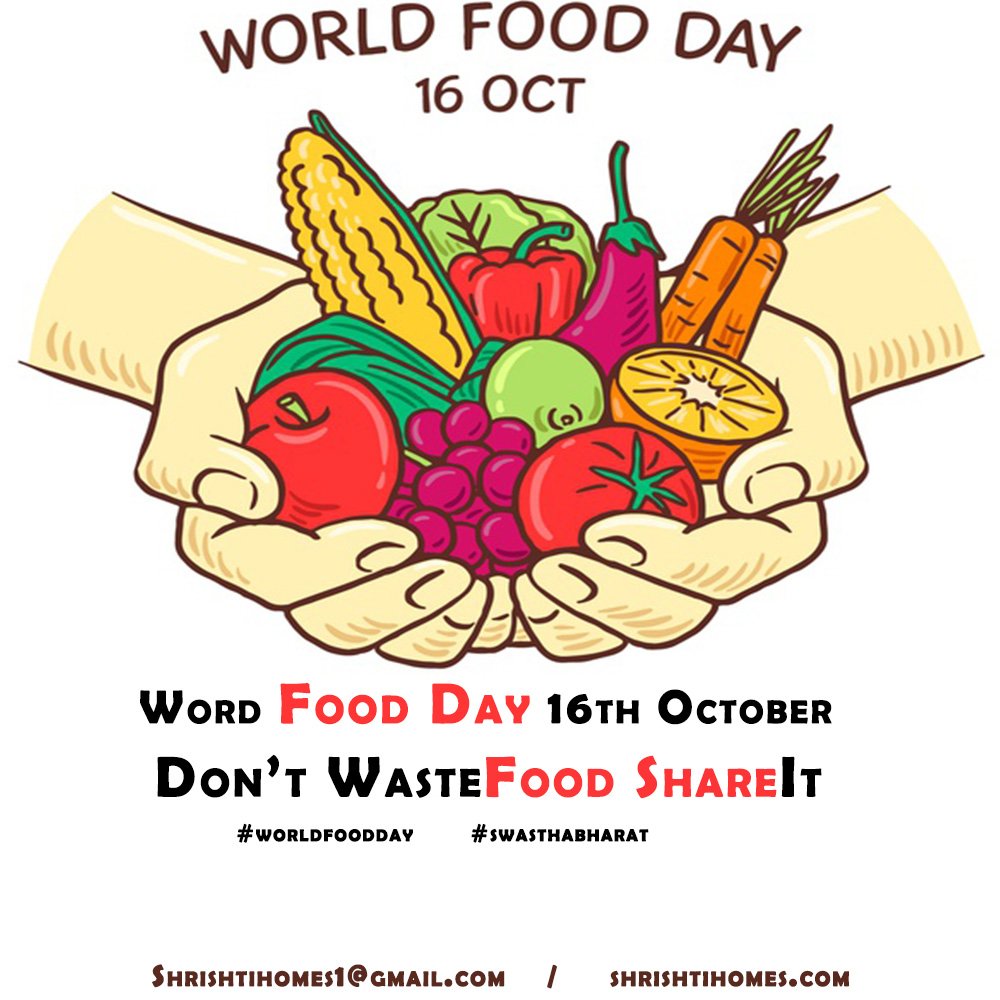 shrishtihomes's tweet photo. "Food symbolizes love when words fail to define it. Sending you warm wishes on World Food Day. Enjoy food with happiness!"
#worldfoodday #wednesdaywisdom #swasthbharat https://t.co/UuJLkZ9SYC