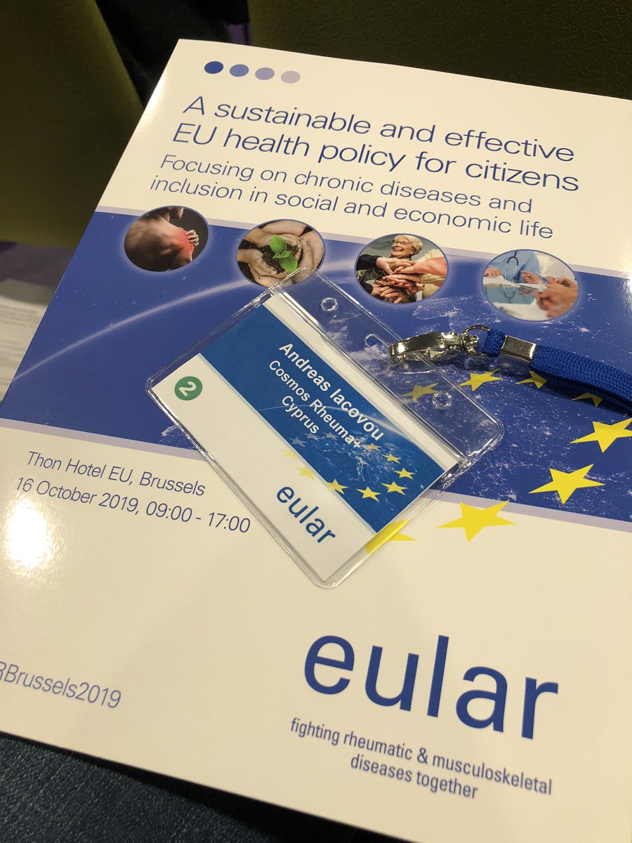 Here we start the EULAR Conference 2019 #eularconference2019 #rheumatism #arthritis #eular #cosmosrheuma