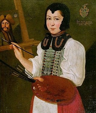 Letnapark's tweet photo. Anna #Waser *16.10.1678 – 20.9.1714 Zürich. Malerin, Wunderkind, mit 21 Hofmalerin, 'Karriereknick': zurück in den Haushalt... 

[Selbstporträt m 12; Porträt #womensart] https://t.co/N1R9gow4lr