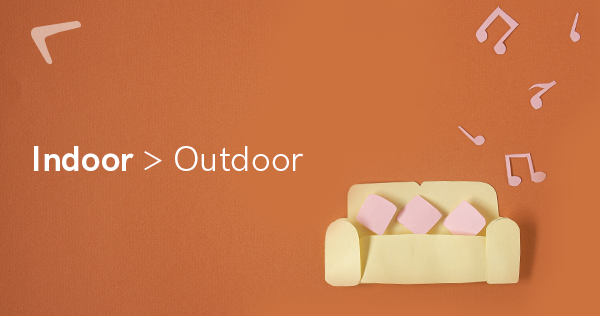 Indoors > Outdoors when you're on your period.