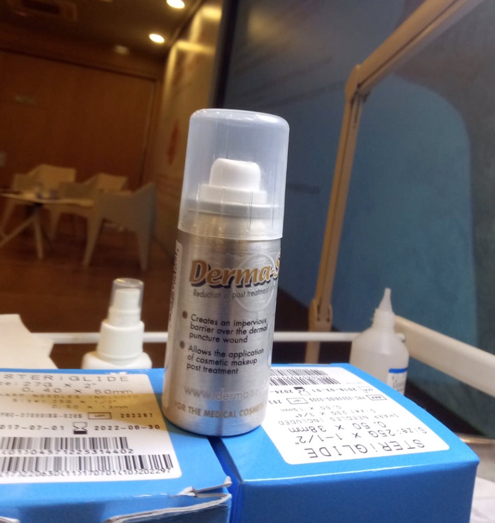 DermaSeal's tweet photo. #dermaseal on tour ✈️ this time with @pdsurgery in Barcelona as the prefect post treatment partner 💉 providing an immediate #barrier &amp; #skinprotection https://t.co/87gwaUvHhc https://t.co/Oh7bgj5zsS