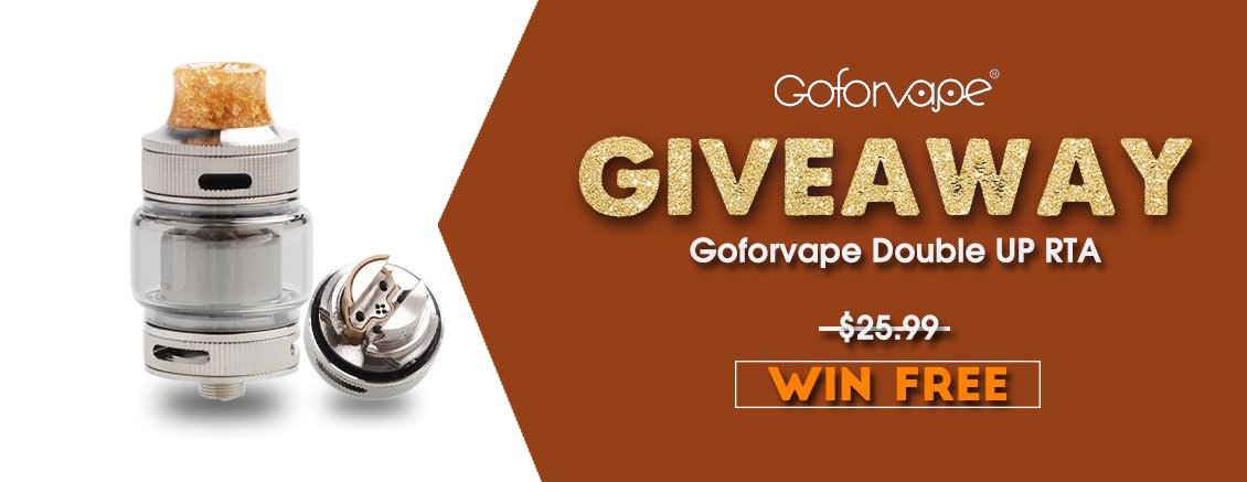 3FVape's tweet photo. 3FVape giveaway time! 
🎁🎁Goforvape Double UP RTA 
🥰 Gift Link »https://t.co/2w76jT59l3
🍭 The winners will be randomly selected, and announced on the product page on Oct 24th. 
🍭 More information you can check directly on the product page. 
🍭 Good luck! https://t.co/9jS5MRSUeF