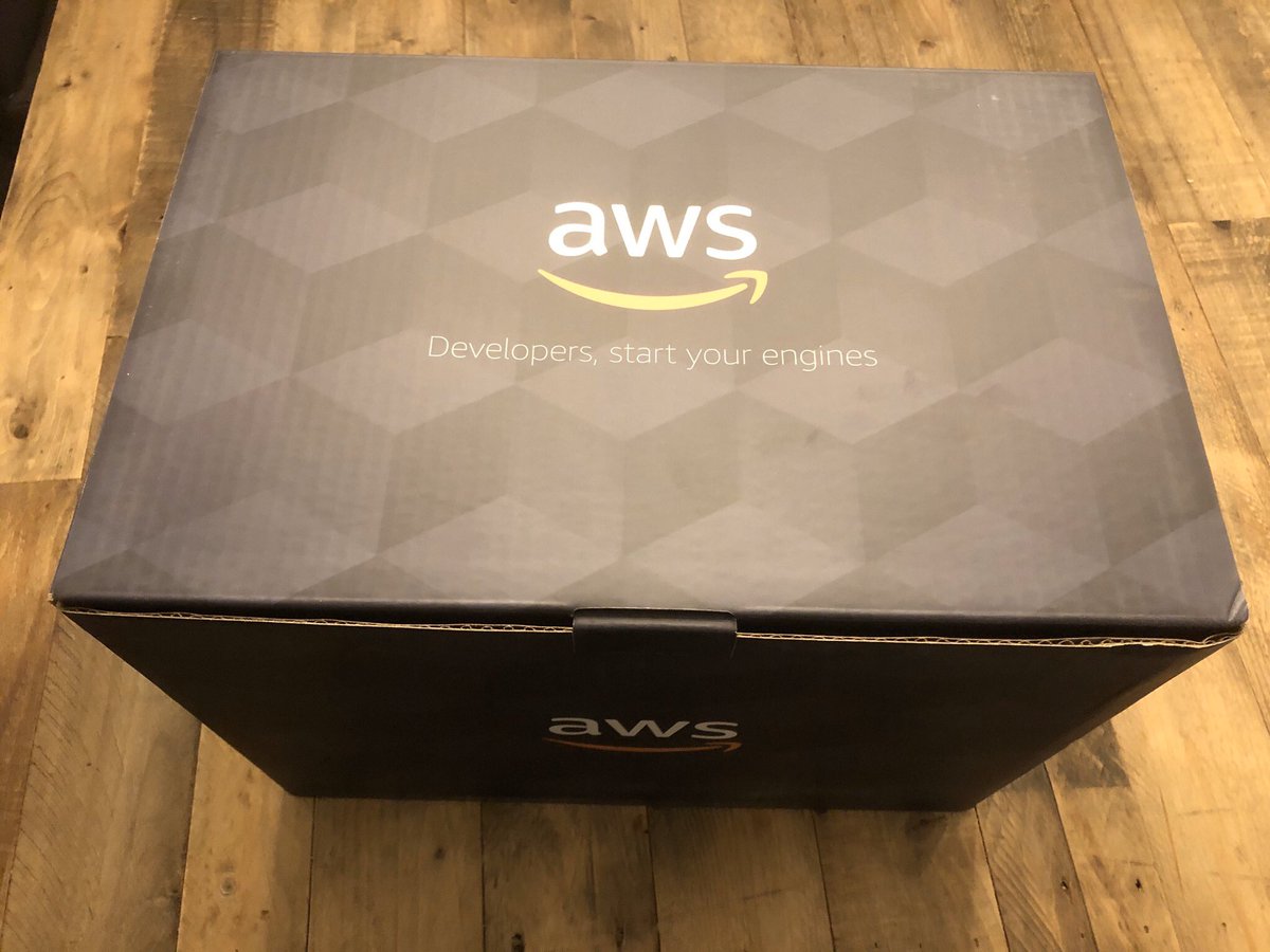 ablythe's tweet image. Better late than never #aws #deepracer #finallyarrived