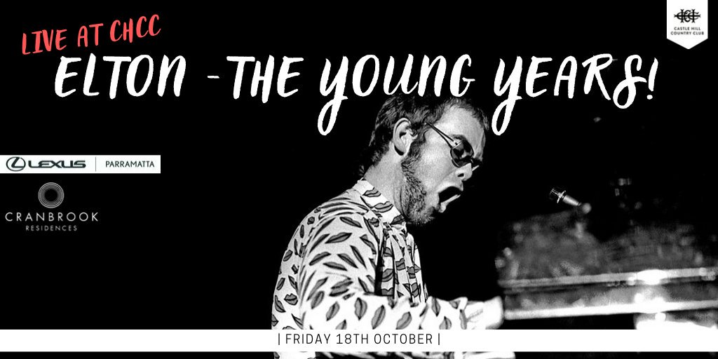 Witness "The world's finest and most authentic tribute to 1970's Elton John" at CHCC!
⁠⁠⁠
Please visit chcc.com.au or phone us on (02) 9634 2499 for full T&amp;C’s! 

#chcc #eltonjohn #hillsshire #livemusic #cranbrookresidences #lexusofparramatta⁠