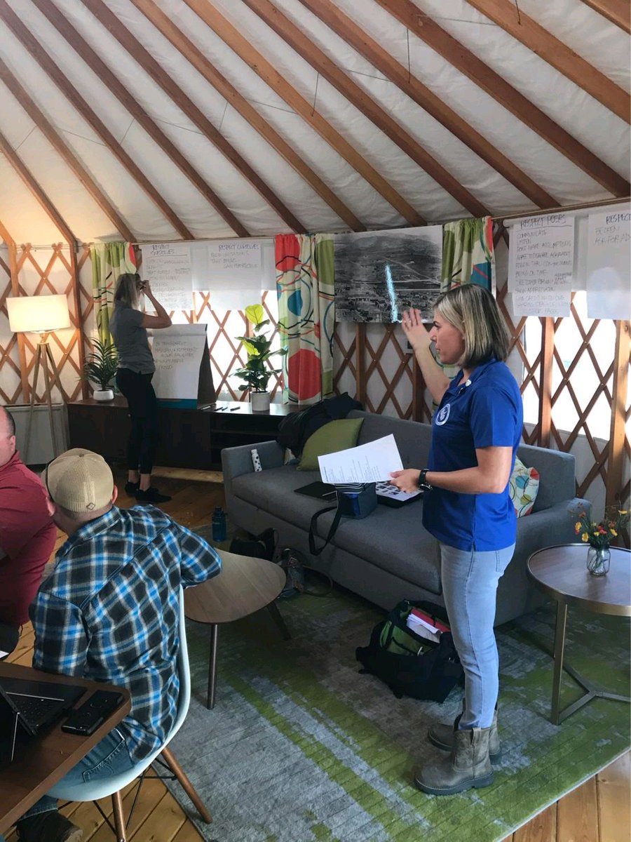RivCoKylaBrown's tweet photo. The #RivCoParks management team enjoyed a day of planning and goal setting at #LakeElsinore's new #LaunchPointe. Planning is better in a yurt! #RivCoNow #ParksMakeLifeBetter @Sbangparks https://t.co/HCFpxJkZpb