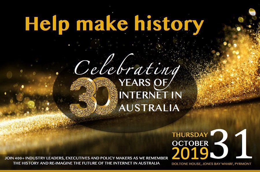 Looking forward to the celebration and reflecting on all aspects – including one of the most pervasive and influential marriages in history – the internet and the mobile phone! Celebrate the 30th anniversary of the Internet in Australia on October 31 youtu.be/hRJpoCCmhOw