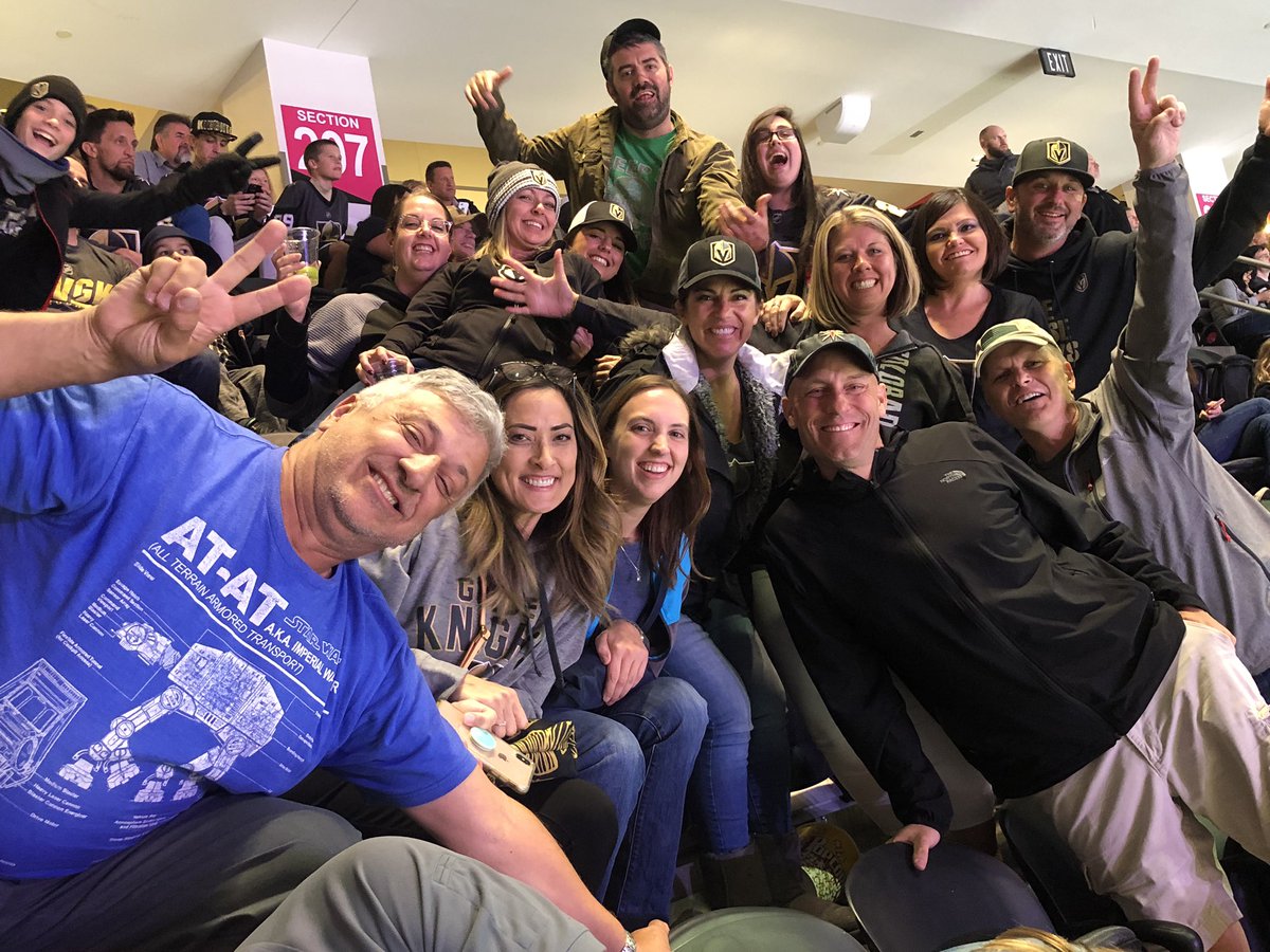 Inspirada Middle School team enjoying their Knight out at the VGK game! #VegasBorn  #GoKnightsGo #GoldenKnights