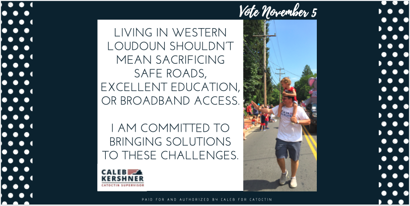 I am committed to improving the quality of life of Catoctin's  residents.
#caleb4catoctin