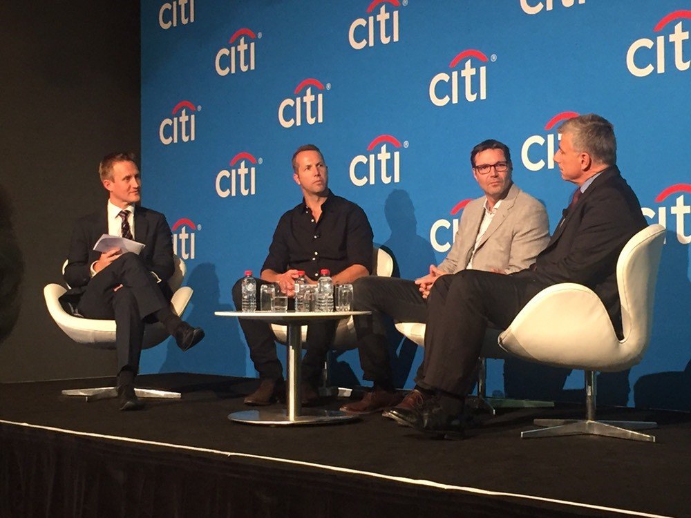 Our client <a href="/MarleySpoon_IR/">Marley Spoon</a> MD &amp; Co-Founder Rolf Weber  (2nd right) speaking at #CitiInvest2019 about the growth of the business. The @CitiAustralia event is the largest investment conference in the nation. #ASX $MMM