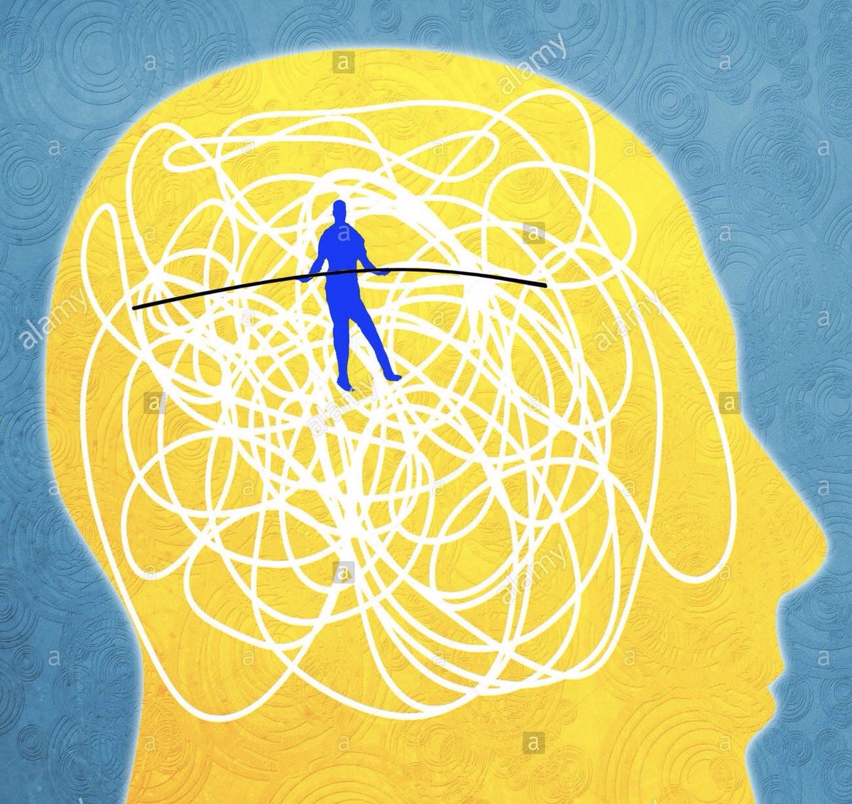 isafil's tweet image. Être attentif, c’est se positionner, comme l’exprime la magnifique image de #Lachaux, comme un funambule tendu vers un but, cherchant sans cesse l’équilibre pour ne pas tomber, entraîné par le poids des distractions, des récompenses à court terme ou des automatismes 👍#TeamNeuro