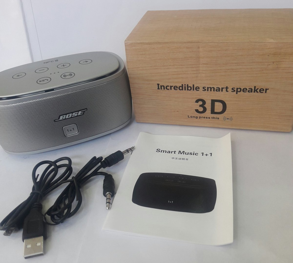gitronics's tweet photo. Parlante Bluetooth BOSE 3D inalámbrico, conexión USB y Radio FM 
Color: Plata🙂
✅Precio: $50.00
📲Contáctanos para más información 0978911457
📌Visítanos en Esmeraldas y Aguirre esquina.
#bose #parlante #usb #radio https://t.co/chqI2MYaNl