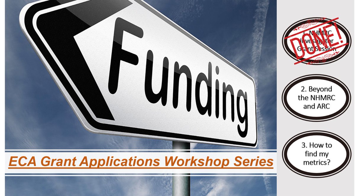 Don’t miss the second workshop on Category 2 &amp; 3 funding!@UNSWscienceECAN <a href="/unsw_ecan/">UNSW ECAN</a> <a href="/UNSWmedECAN/">UNSW Medicine & Health ECAN</a> 
Tomorrow 17th October 2.30-4 pm. Details: eventbrite.com.au/e/beyond-the-n…