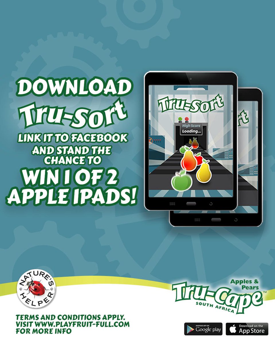 NickAfrica's tweet photo. Stand a chance to win 1 of 2 iPads! Download Tru-Sort, link it to Facebook and you could win 1 of 2 iPads. π
π²Visit https://t.co/gY61vYwV31 for more info
(T's & C's Apply)
#Ad
#TruCape #TruSort https://t.co/ewZhveryVo