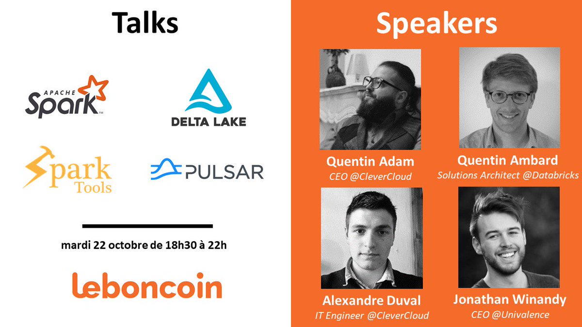 Nous sommes heureux de vous annoncer notre prochain meetup qui aura lieu le mardi 22 octobre chez @leboncoinEng ! Inscriptions par ici 👉 bit.ly/2MEFt2o