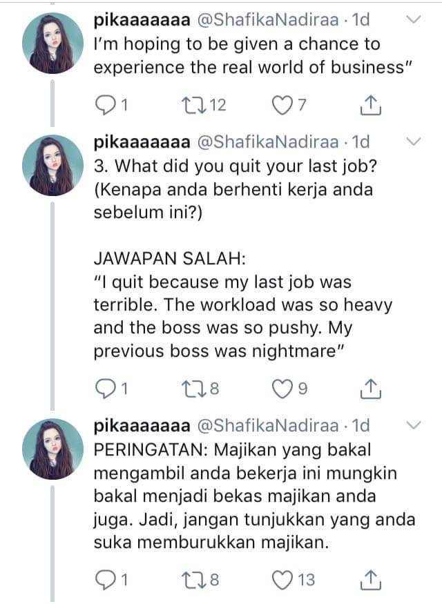 Cara-cara menjawab soalan interview dalam bahasa inggeris. Insyallah akan terus dipanggil bekerja! 🤩

Semoga bermanfaat ya 😚😚