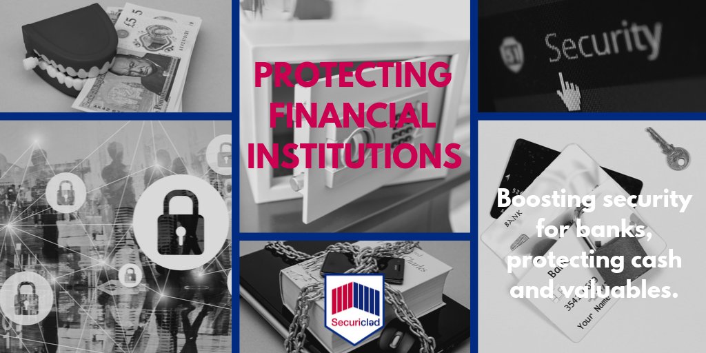 Even in 2019, banks are still regular targets for criminals and require a robust system of physical security in order to stay secure.  Find out more how Securiclad keeps banks safe here securiclad.co.uk/applications/f…
#PhysicalSecurity #banking #securebanking #highrisk #securevaults