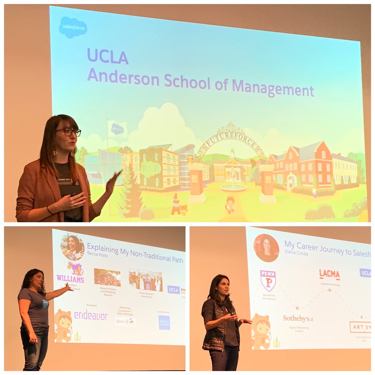 philkyuhanUCLA's tweet image. Tonight @UCLAParkerCMC hosted  @salesforce to share company overview and the Ohana culture/values of trust, customer success, innovation, and equality. Alumnae, Becca Krass &amp;amp; Elena Corda, also share their career journeys. @SalesforceEdu #FutureForce
#WhyAnderson #TechAtAnderson