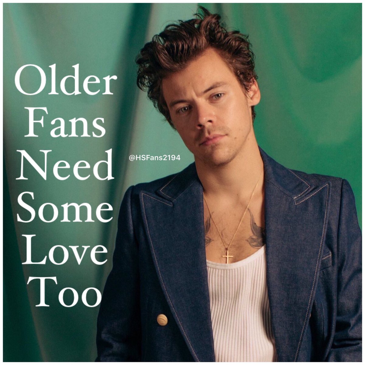 HSFans2194's tweet photo. Like and share this tweet if you are an "older" Harry Styles fan. We are here to love and support Harry.  Who are excited to see all the amazing things Harry has planned! To meet other "older" fans and to spread love,  happiness and a bit of Harry love around. 🙋‍♀️
#LightsUp https://t.co/2WZkf2m4oy