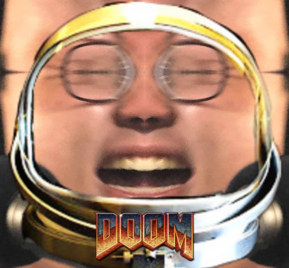 Heywereplayin's tweet photo. Doom Eternal delay got me like... #doomathy #doom #DoomEternal https://t.co/9bMV7BMVAG