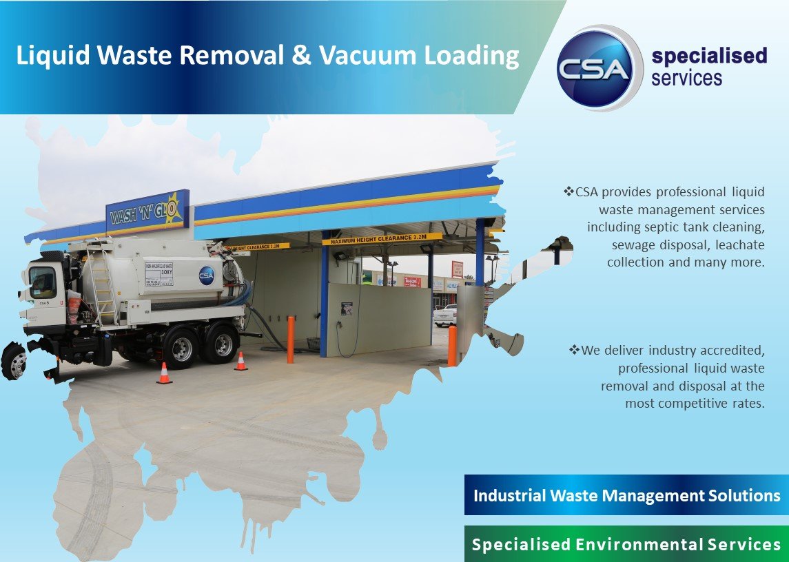 CSASpecialised's tweet image. #csaspecialisedservices provide professional #liquidwasteremoval &amp;amp; management services including #septictank cleaning, #sewagedisposal, leachate collection and many more. Visit our website to ask for a quote:

csaspecialised.com.au/services/liqui…