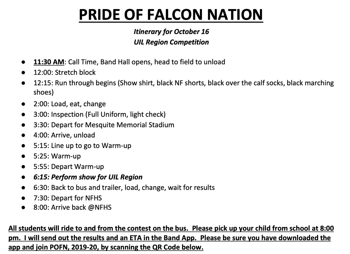 NForneyPto's tweet photo. Our #NFHS #POFN Marching Band and percussion students need your support tomorrow at the UIL Regional Band Competition in Mesquite.   Show time 6:15pm at Mesquite Memorial!
 
#MobsterFalcons 
#Heist
#PushForState2019
#MakingHistory
#MakingMemories
#MakingLeaders https://t.co/iKNznryGUY