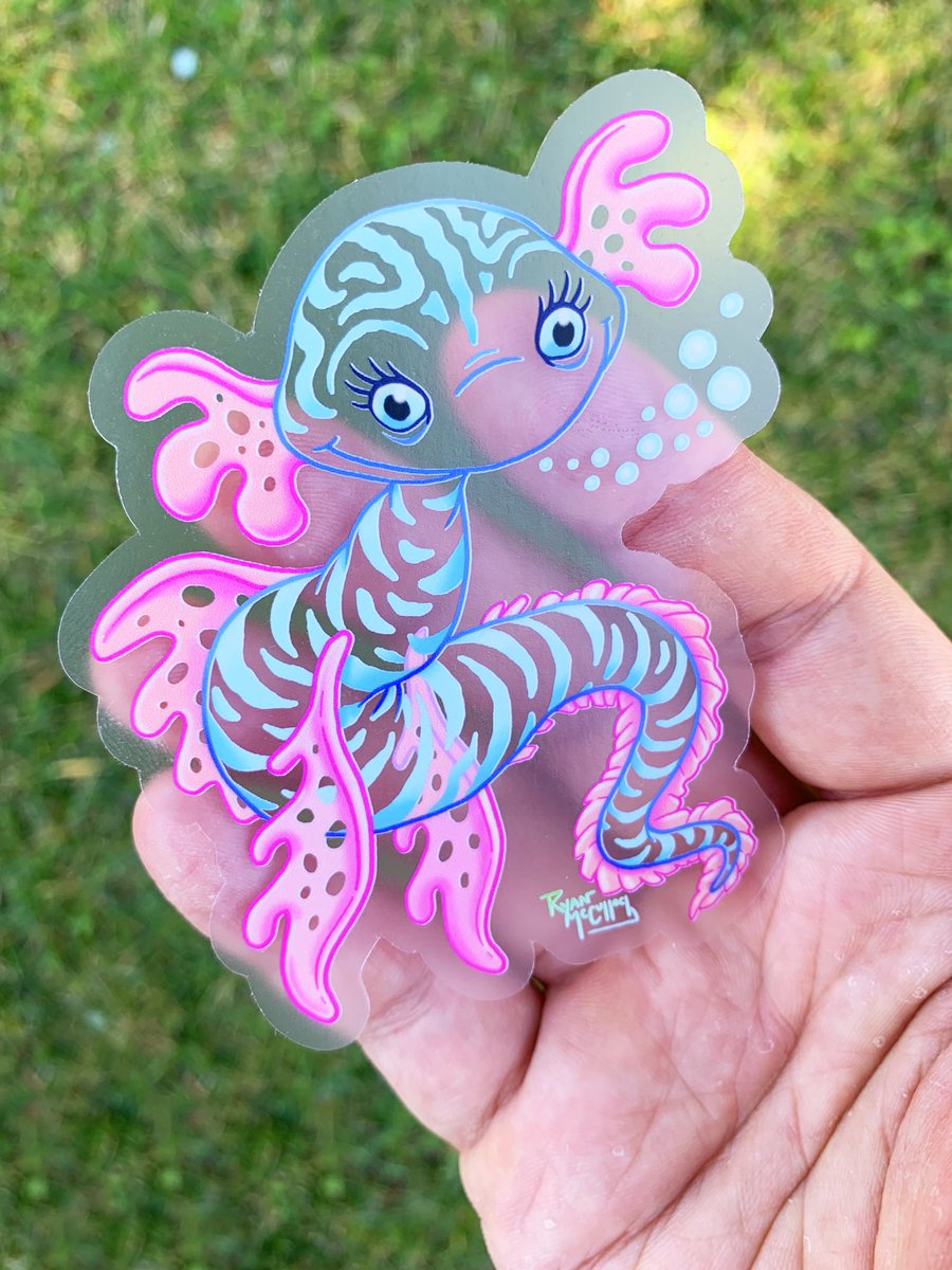 Studio1018's tweet image. Another shot of my “Underwater Alien,” the second clear sticker that comes in my new sticker pack: SPACE GIRLS &amp;amp; ALIENS!
Check it out, along with my other sticker packs, in my Etsy shop (link in bio)
#stickers #clearsticker