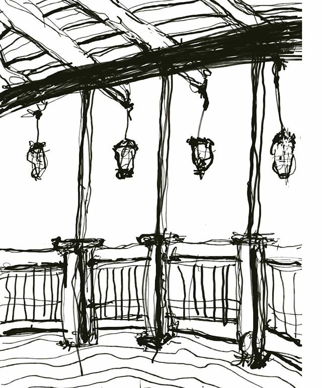 tipsytinyhouse's tweet photo. design intent on the upper deck of the new house. it's not the best sketch but it was late and I was almost attacked by a raccoon which presented him/herself as a bear and I am not down with that https://t.co/Uu2j8vS0EW https://t.co/A3yzpEdHcC