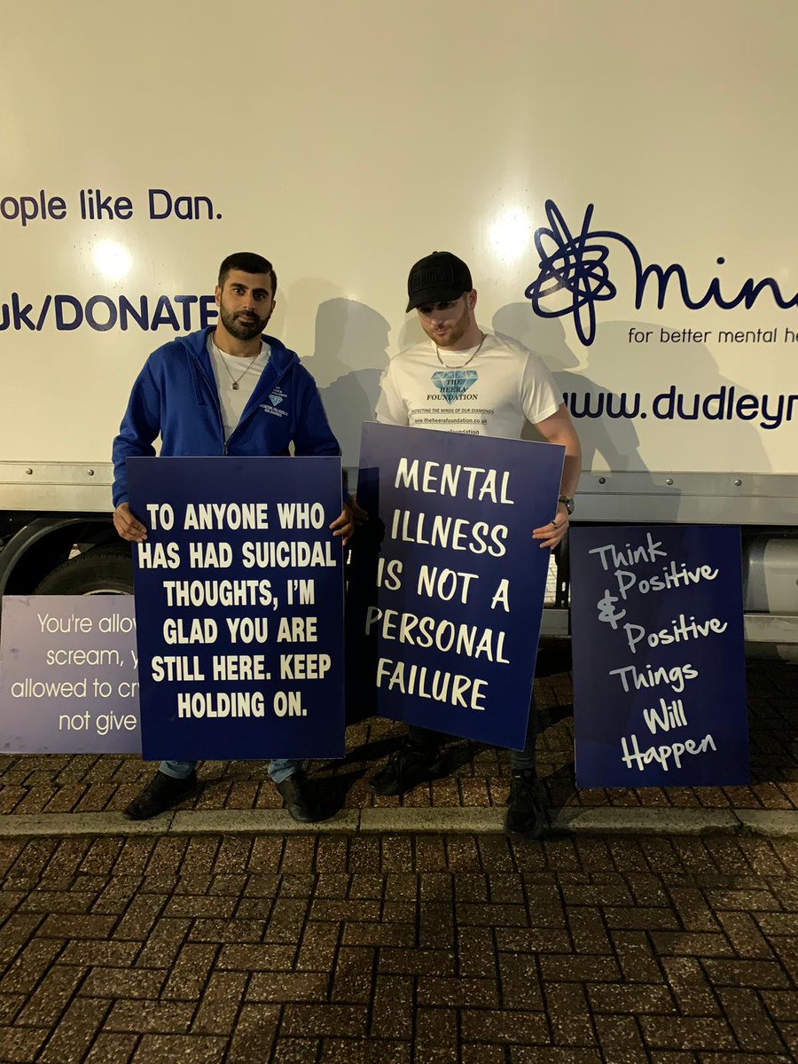 Great collaborating with Dudley Mind for the midnight walk raising awareness of mental health matters and suicide prevention. Thank you for the opportunity to share our mental health support card and work alongside you to break stigma. #WorldMentalHealthDay2019  💎