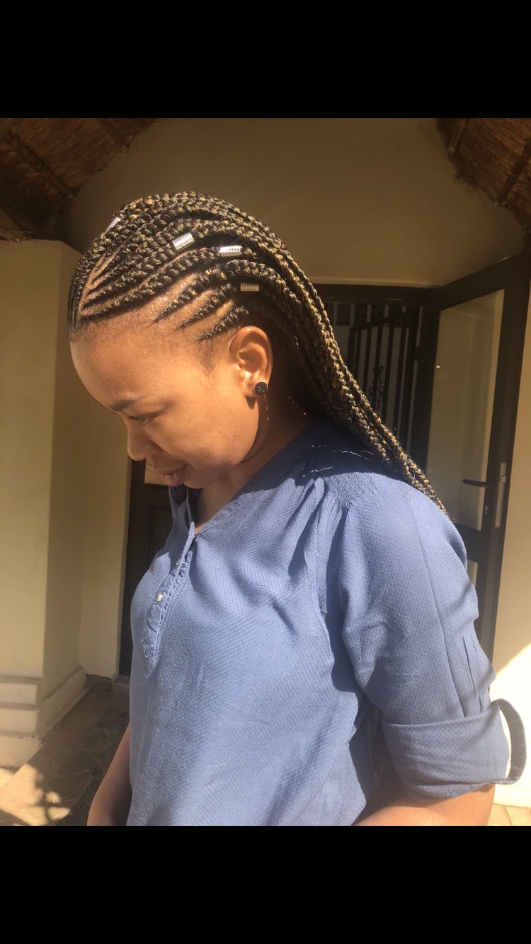 Qutie Hair on X: Half Cornrows half braids. #qutiehair #qutieexperience  #qutiehairexperience #hair #braids #cornrows  / X