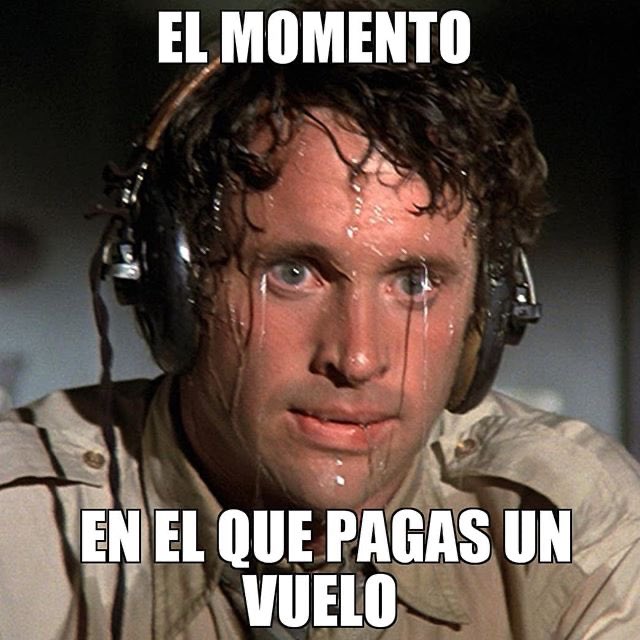 Esa extraña sensación cuando reservas un vuelo por internet.... ✈️😰😁 #FelizMiércoles