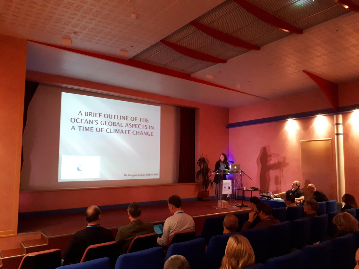 PlaneteNAUSICAA's tweet photo. 2nd day of the #EUACConference. Today's theme is climate change starting with Guigone Camus. https://t.co/INNHQz1WMK